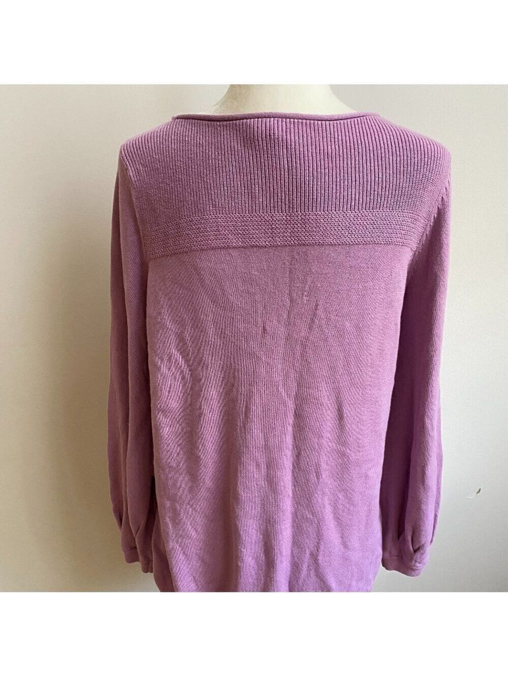 CASLON BNWT Bishop Sleeve Sweater Xsmall Lavender - Picture 7 of 10